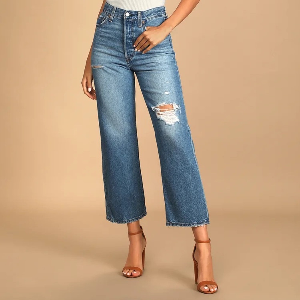Levi Strauss Ribcage Straight Ankle Jeans Levis